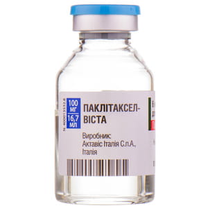 Паклитаксел-Виста конц. д/р-ра д/инф. 6мг/мл фл. 16,7мл (100мг) №1***
