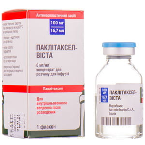 Паклитаксел-Виста конц. д/р-ра д/инф. 6мг/мл фл. 16,7мл (100мг) №1***