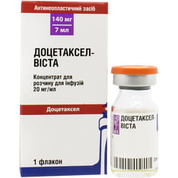 Доцетаксел-Віста конц. д/р-ну д/інф. 20мг/мл фл. 7мл (140мг) №1***