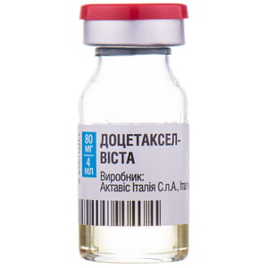 Доцетаксел-Виста конц. д/р-ра д/инф. 20мг/мл фл. 4мл (80мг) №1***