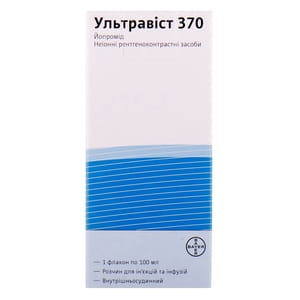 Ультравист 370 р-р д/ин. и инф. 370мг/мл фл. 100мл №1