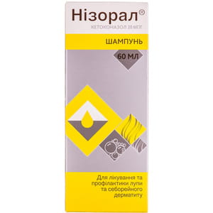 Нізорал шампунь 20мг/г пляшка 60мл