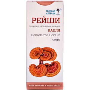Краплі Гриб Рейши Грибна аптечка для загального зміцнення організму флакон 100 мл