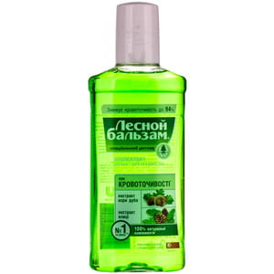 Ополіскувач для зубів та ясен Лісовий бальзам з екстракт кори дуба та ялиці на відварі трав 250 мл