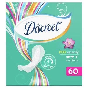 Прокладки щоденні DISCREET (Діскріт) Deo Water Lily Multiform (део вотер лілі мультиформ) гігієнічні жіночі 60 шт