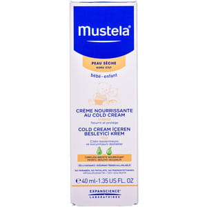 Крем детский MUSTELA (Мустела) ультрапитательный для лица с комплексом COLD CREAM+ для сухой и очень сухой кожи 40 мл