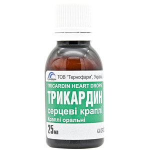 Трикардин сердечные капли фл. 25мл