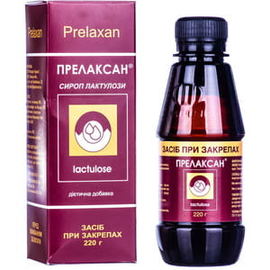 Прелаксан сироп лактулози послаблюючої дії флакон 220 г