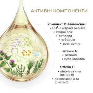 Засіб №1 проти випадіння волосся Elfa Pharm (Ельфа Фарм) з справжньою реп'яховою олією і активатором росту Bh Intensive+ 100 мл