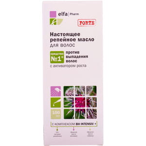 Масло для волос ELFA PHARM (Эльфа Фарм) Настоящее Репейное против выпадения волос 100 мл
