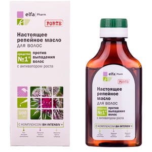 Масло для волос ELFA PHARM (Эльфа Фарм) Настоящее Репейное против выпадения волос 100 мл