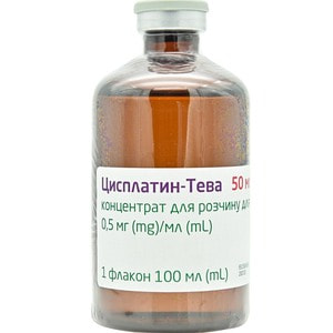 Цисплатин-Тева конц. д/р-ра д/инф. 0,5мг/мл фл. 100мл №1***