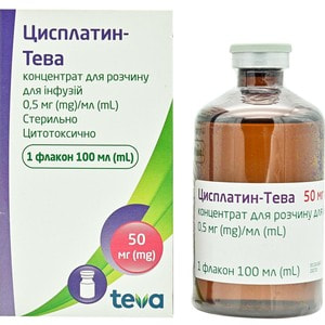Цисплатин-Тева конц. д/р-ра д/инф. 0,5мг/мл фл. 100мл №1***