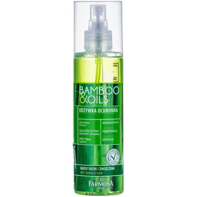Кондиционер для волос FARMONA (Фармона) HAIR GENIC (Хеа Дженик) Bamboo & Oils (Бамбук и питание) защитный 200 мл