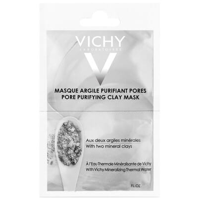 Маска для лица VICHY (Виши) минеральная с глиной для очищения пор кожи лица 6 мл 2 шт