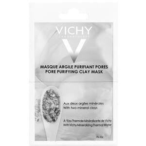 Маска для лица VICHY (Виши) минеральная с глиной для очищения пор кожи лица 6 мл 2 шт