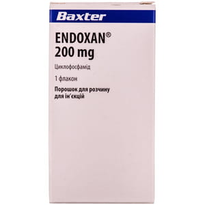 Ендоксан пор. д/р-ну д/ін. 200мг фл. №1***