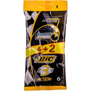 Бритва BIC (Бик) Action 3 (Экшн 3) 6 шт