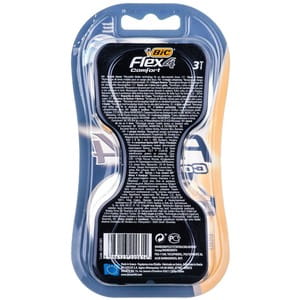 Бритва BIC (Бік) Flex 4 Comfort (Флекс 3 Комфорт) з 4-ма лезами упаковка 3 шт