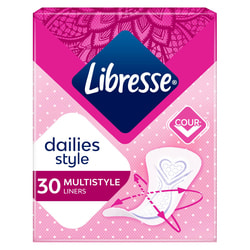 Прокладки щоденні жіночі LIBRESSE (Лібрес) Natural Daily Fresh Plus Multistyle (Дейлі фреш плюс мультистайл) 30 шт