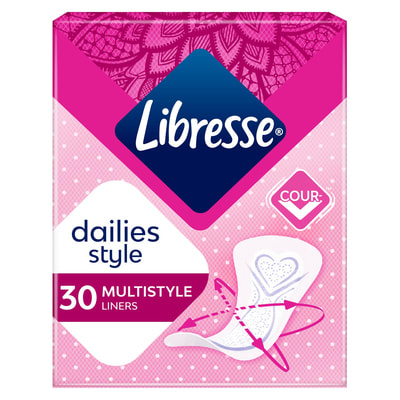 Прокладки ежедневные женские LIBRESSE (Либресс) Daily Fresh Plus Multistyle (Дейли фреш плюс мультистайл) 30 шт