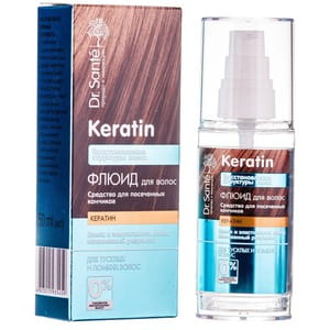 Флюид для волос Dr.Sante Keratin (Доктор сантэ кератин) средство для посеченных кончиков 50 мл