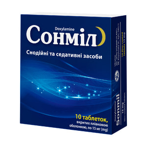 Сонміл табл. в/о 15мг №10