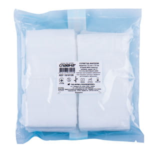 Салфетки марлевые Славна медицинские стерильные размер 7,5см х 7,5см (8 слоёв) 50 шт