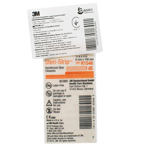 Полоски для безшовного сведения краев кожной раны Steri-Strip (Стери-Стрип) R1546 размер 6 мм х 100 мм 1 шт