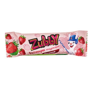 Батончик глазированный Zubby (Зубби) Клубника 40г