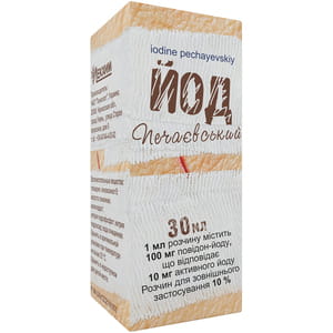 Йод печаевский р-р 10% фл. 30мл