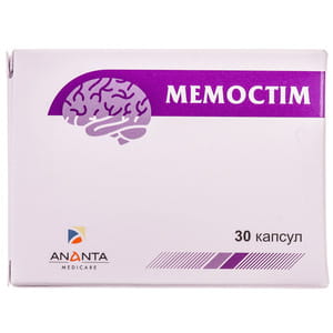 Диетическая добавка для улучшения работы головного мозга Мемостим капсулы 3 блистера по 10 шт