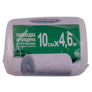 Підкладка ортопедична Белосніжка стрічкова для засобів імобілізації бавовняно-віскозна розмір 10 см х 4,6 м 1 шт