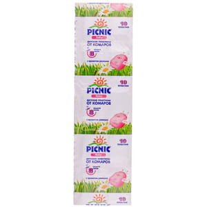 Пластины от комаров PICNIC (Пикник) BABY для детей 10 шт