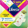 Прокладки гігієнічні жіночі LIBRESSE (Лібрес) Natural Care Maxi Goodnight (Нейчерал кеа максі гуднайт) 7 шт