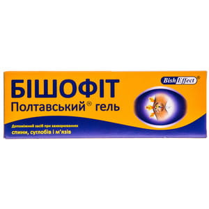 Гель Бішофіт Полтавський для спини, суглобів та м'язів 75 мл
