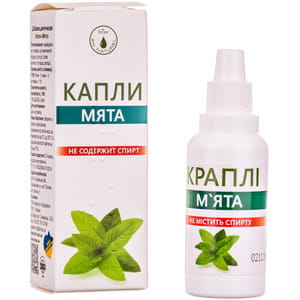 Краплі для нормалізації психоемоційного стану, процесів травлення і жовчовиділення М'ята ENJEE (Енжі) флакон 30 мл