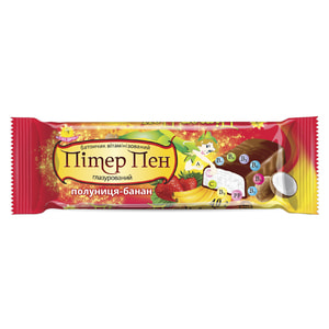 Батончик в шоколадной глазури витаминизированный Питер Пэн клубника-банан 40 г