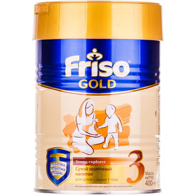 Напиток сухой на молочной основе Фрисо Gold 3 (Голд 3) для детей с 1 года 400г