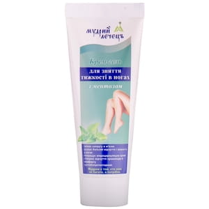 Крем-гель для зняття важкості у ногах з ментолом 75 мл Мудрий лечець