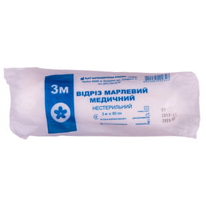 Відріз марлевий (марля) Віола медичний нестерильний розмір довжина 3 м х ширина 90 см 1 шт