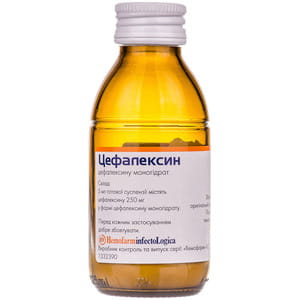 Цефалексин гран. д/орал. сусп. 100мл (250мг/5мл) фл. 40г