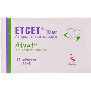 Етсет табл. в/о 10мг №84
