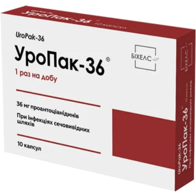 Капсулы для нормализации функционального состояния мочевыделительной системы Уропак-36 10 шт