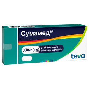 Сумамед табл. п/о 500мг №3
