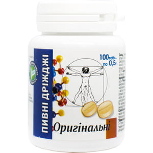 Дріжджі пивні оригінальні таблетки 100 шт