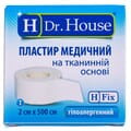 Пластырь Dr. House (Доктор Хаус) медицинский на тканной основе в бумажной упаковке размер 2см x 500см 1 шт
