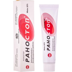 Раностоп мазь 10% туба 40г