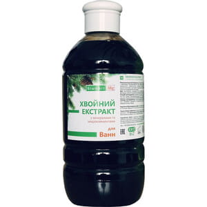 Засіб для ванн Хвойний екстракт з мінералами і мікроелементами 1000 мл ЕКОБІЗ
