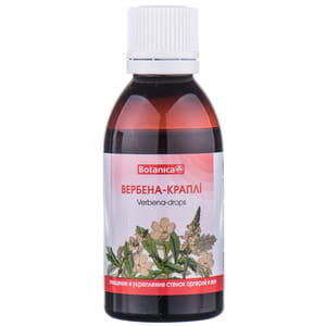 Капли для внутреннего применения Вербена Ботаника для очищения и укрепления стенок артерий и вен флакон 50 мл